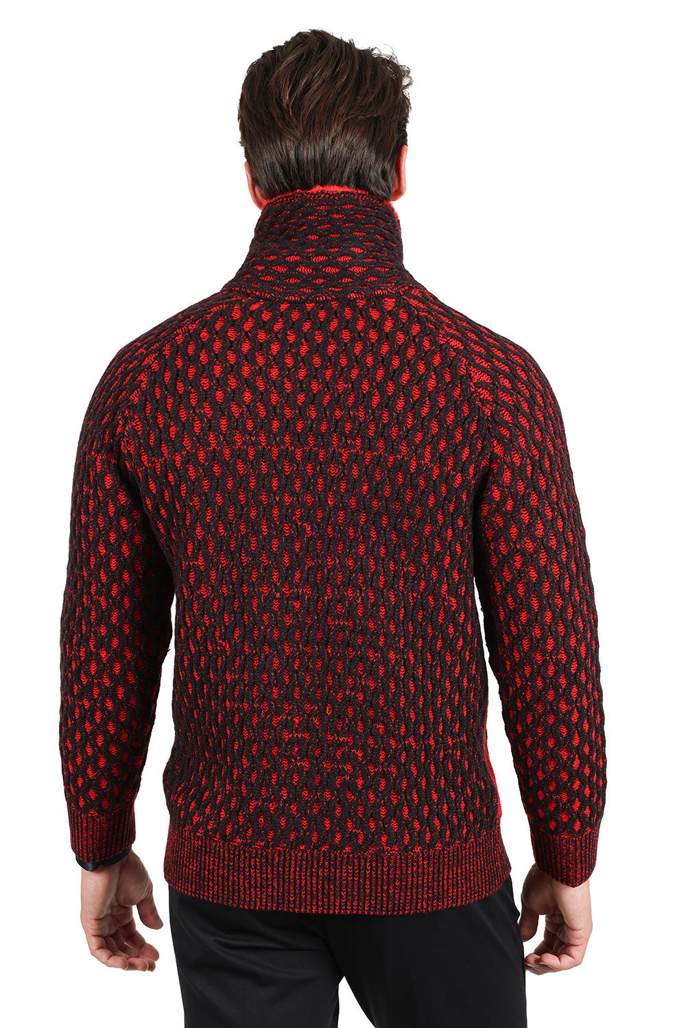 MICHA TURTLE NECK ZIP-UP MEN SWEATER