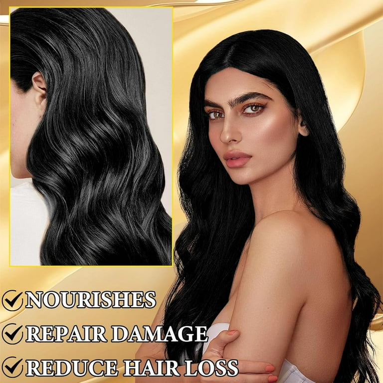 BLACK HAIR DYE SHAMPOO 3 IN ONE