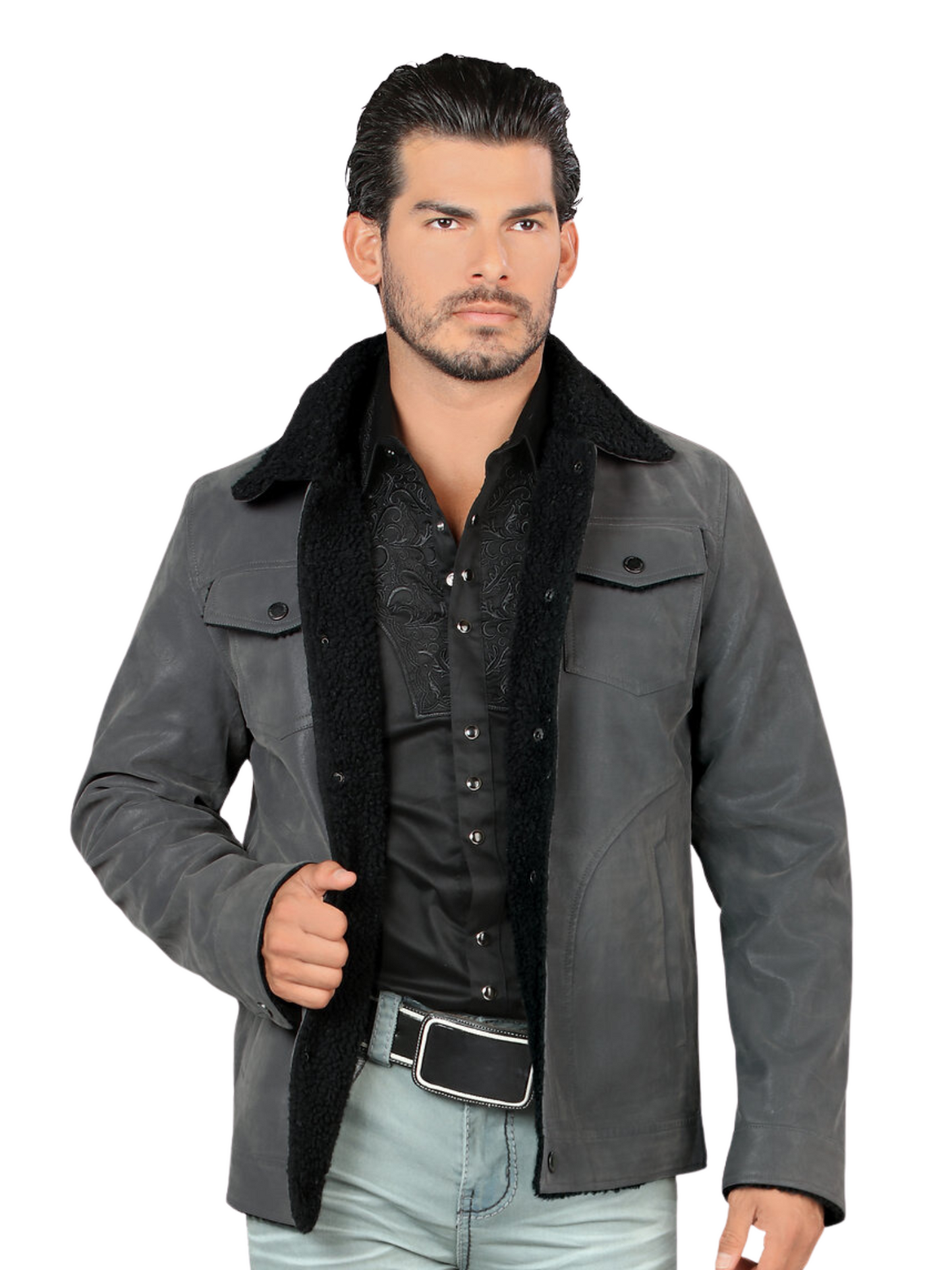 MEN'S THERMAL DENIM FLEECE LINED DENIM JACKET