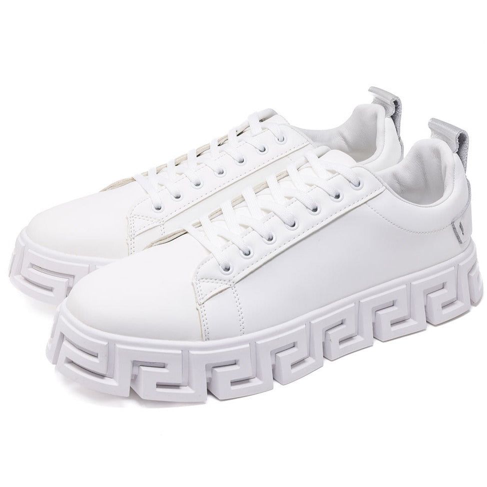 MEN'S GREEK KEY SOLE LOW TOP SNEAKER
