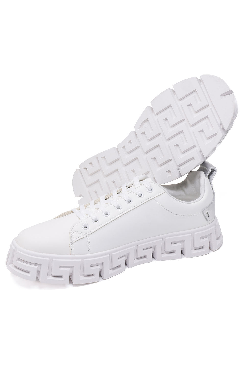 MEN'S GREEK KEY SOLE LOW TOP SNEAKER