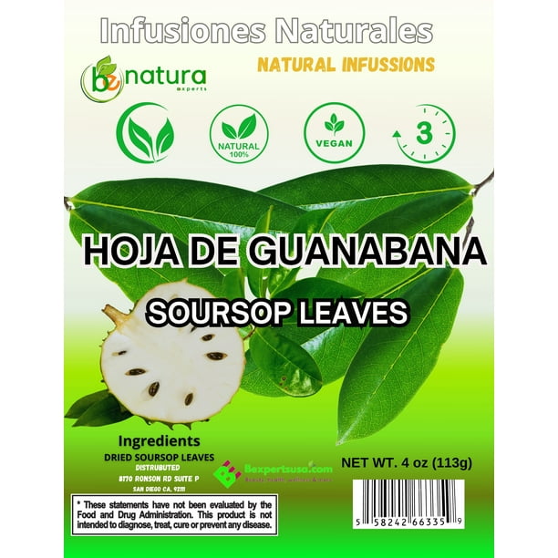 HOJAS DE GUANABANA HERB TEA LEAVES GRAVIOLA 100% NATURAL