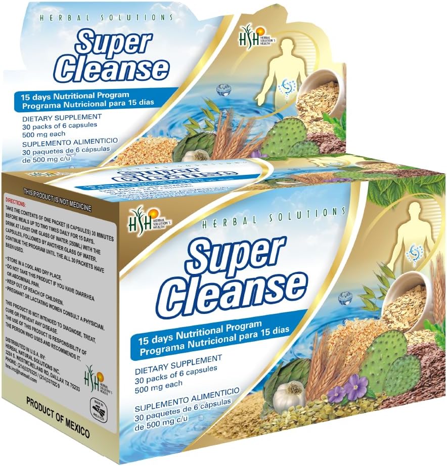 SUPER CLEANSE BY HERBAL SOLUTION 15 DAY EXTRA STRENGTH DETOX