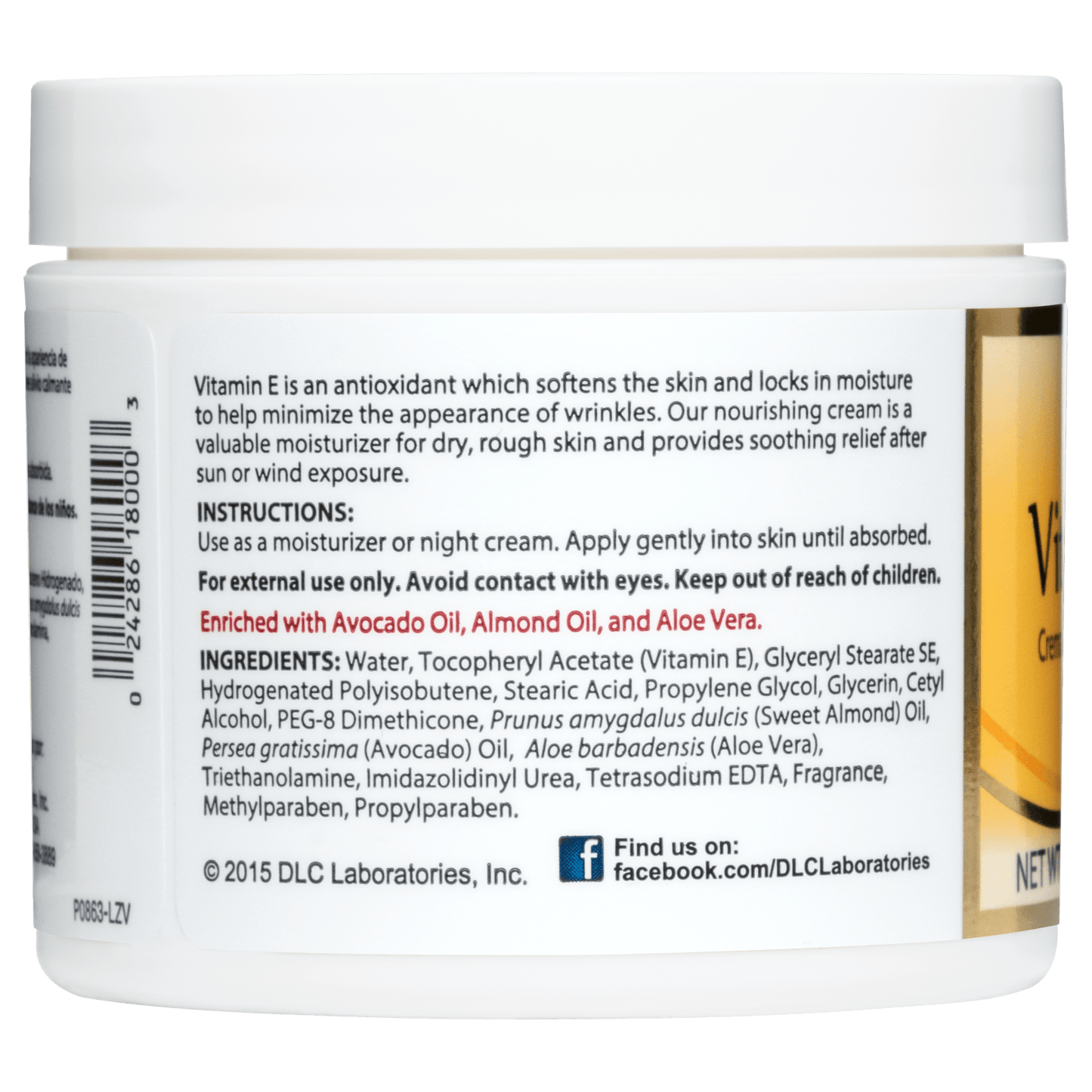 VITAMIN E CREAM 4 OZ.