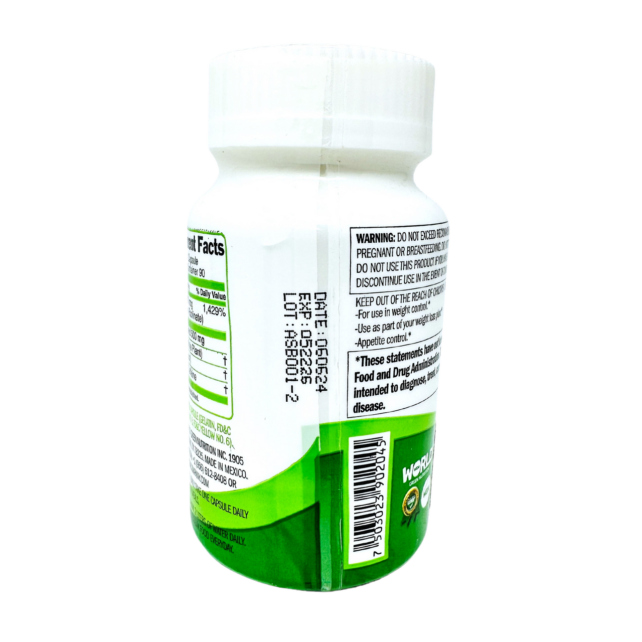 ELV CONTROL CAPSULES BY GREEN ELV NUTRITION TEJOCOTE ROOT 90 DAY SUPPLY
