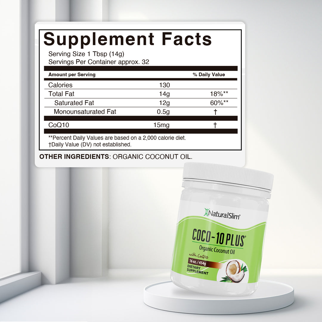 COCONUT OIL WITH CoQ10 COCO 10 - PLUS