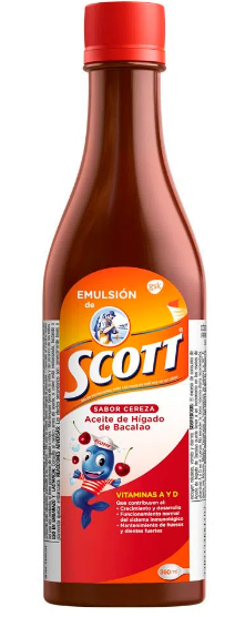 EMULSIÓN DE SCOTT ACEITE DE HIGADO DE BACALAO MULTIVITAMINICO