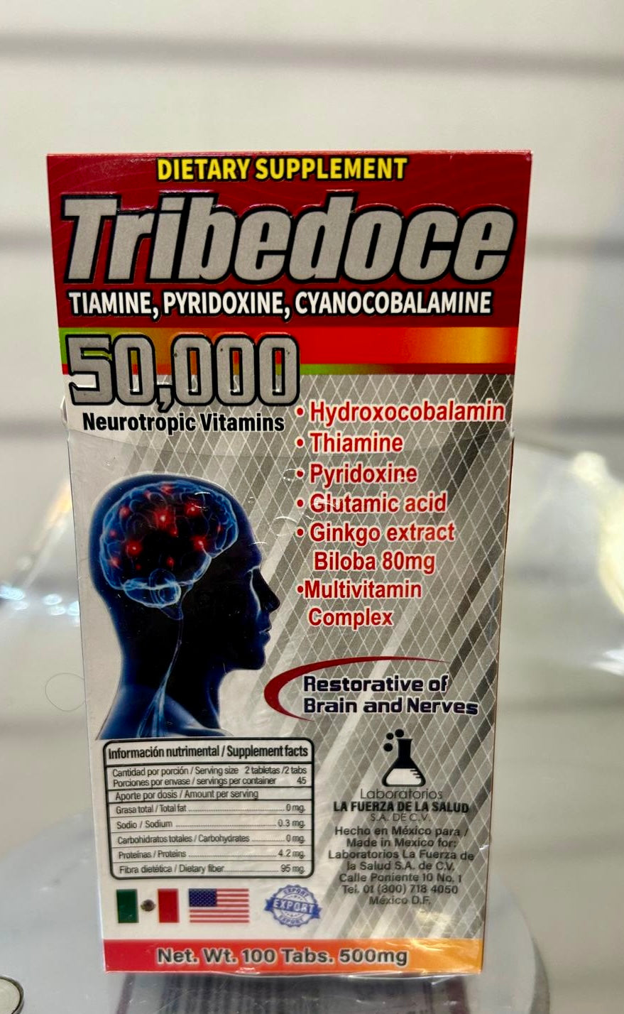 TRIBEDOCE 50,000 NEUROTROPIC VITAMINS SUPLEMENT