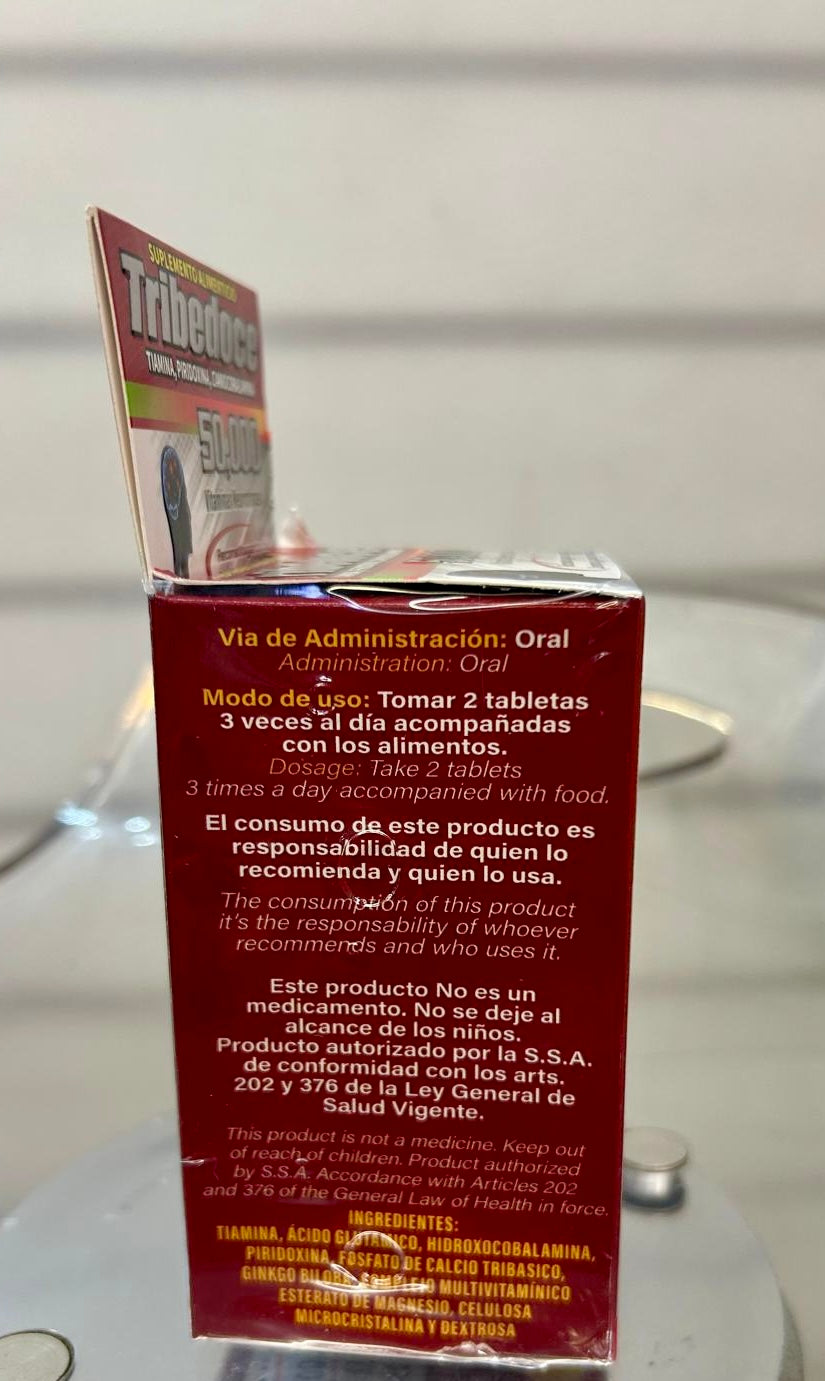 TRIBEDOCE 50,000 NEUROTROPIC VITAMINS SUPLEMENT