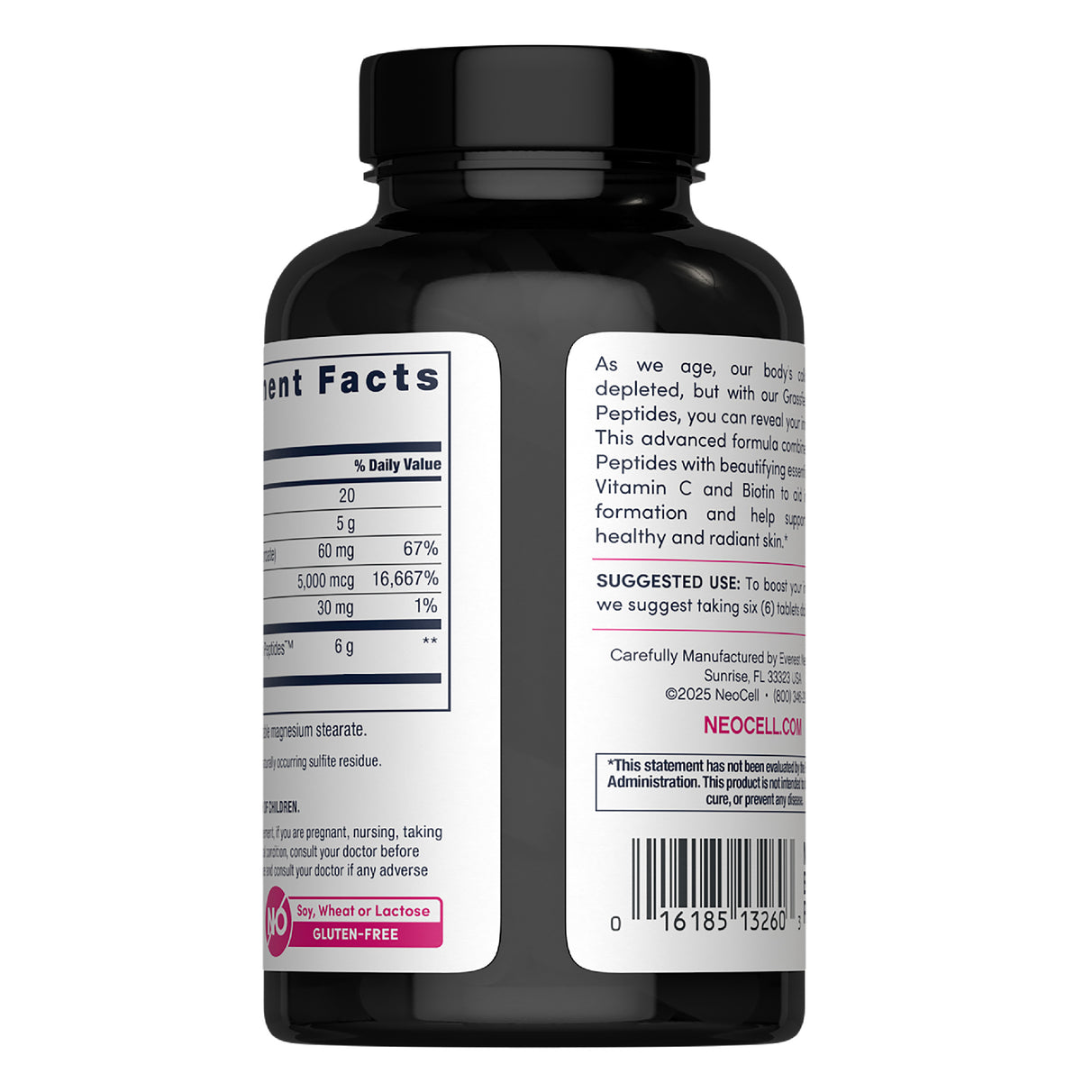 COLLAGEN PEPTIDES + VITAMIN C & BIOTIN 180 TABLETS