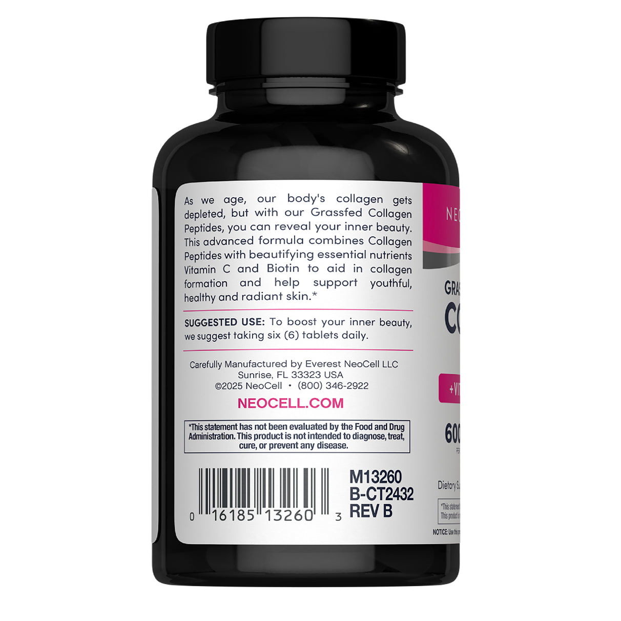 COLLAGEN PEPTIDES + VITAMIN C & BIOTIN 180 TABLETS