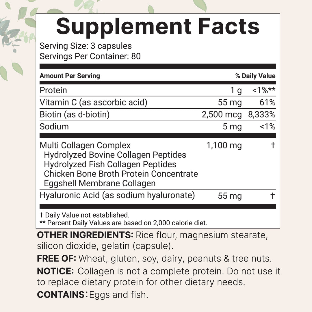 MULTI COLLAGEN PEPTIDES COMPLEX 240 CAPSULES