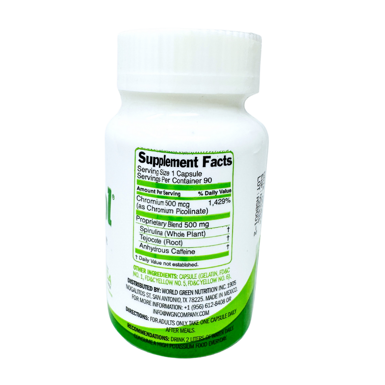 ELV CONTROL CAPSULES BY GREEN ELV NUTRITION TEJOCOTE ROOT 90 DAY SUPPLY