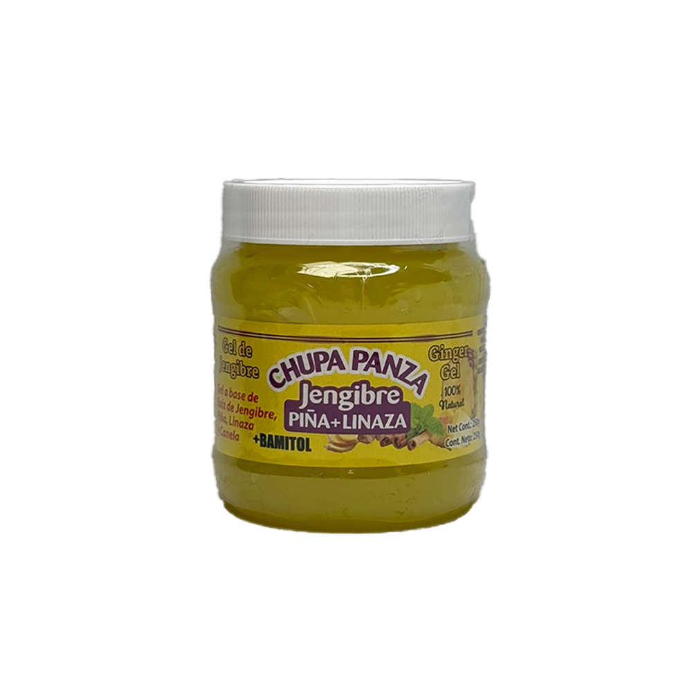 CHUPAPANZA GEL DE GENGIBRE PIÑA Y LINAZA PARA ESTRÍAS FLACIDEZ CELULITIS
