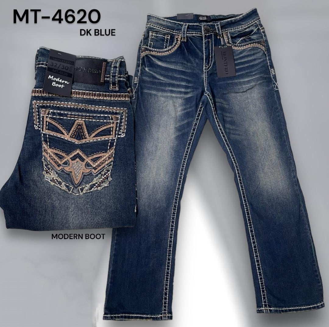 MODERN BOOT CUT EMBROIDERED JEAN'S