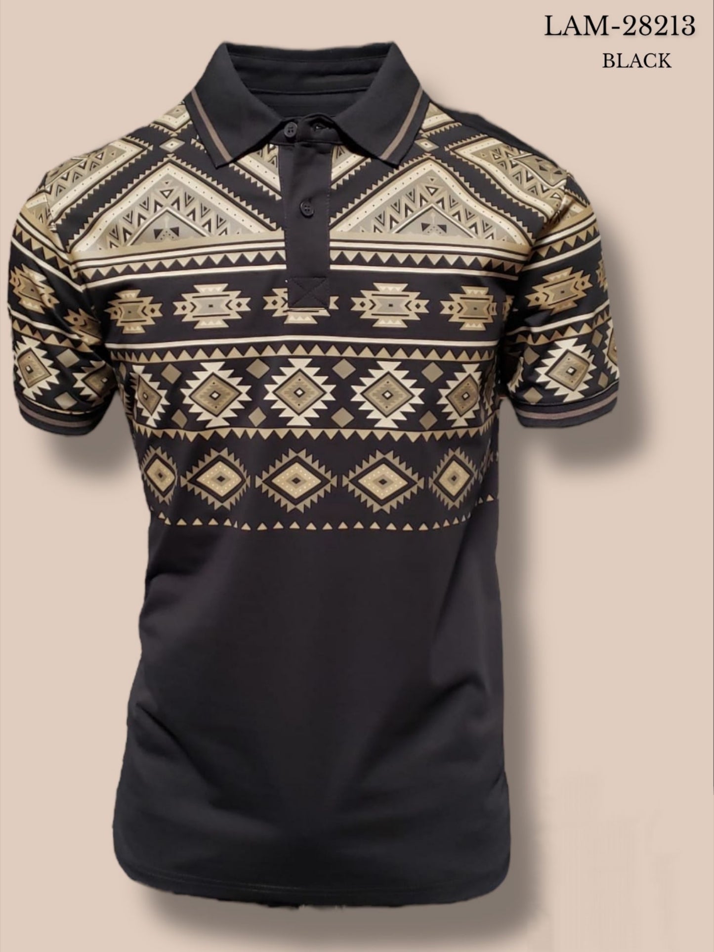 AZTEC PRINTED MEN POLO SHIRT
