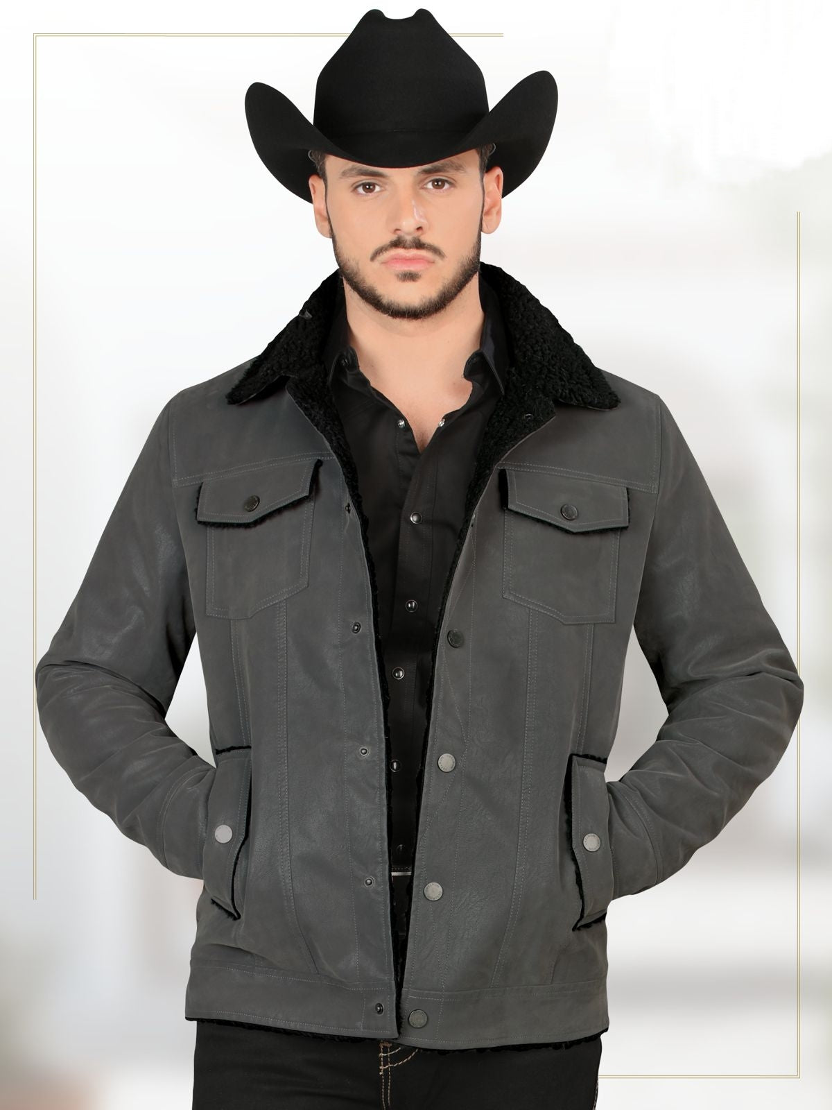 MEN'S THERMAL DENIM FLEECE LINED DENIM JACKET