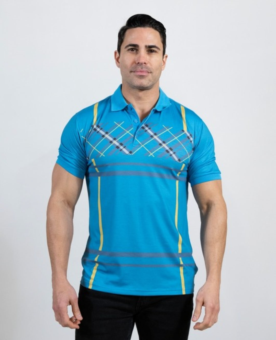 MEN FASHION STRETCH POLO SHIRT