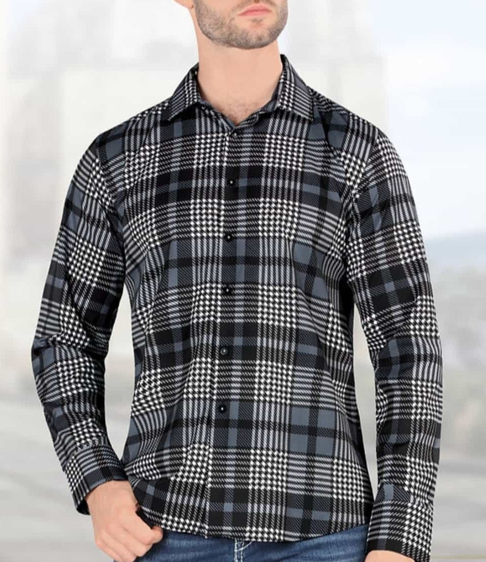 MODER FIT PRINTED MEN'S SHIRT