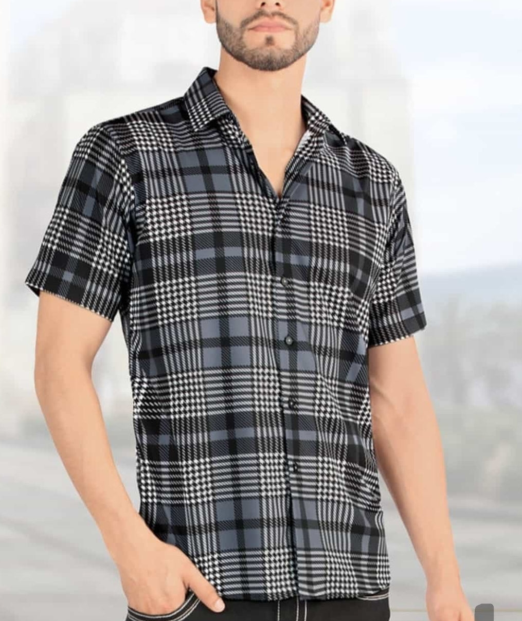 MODER FIT PRINTED SHORT SLEEVE SHIRT