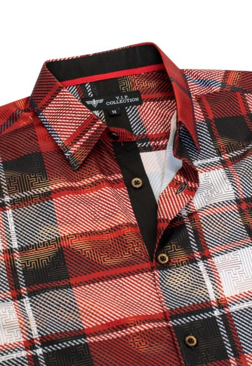 PRINTED MODERN FIT SHORT SLEEVE SHIRT