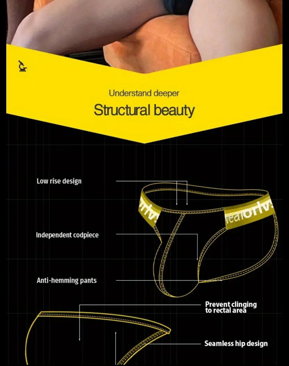 LOW WAIST BREATHABLE STRECHY TRIANGLE BRIEF