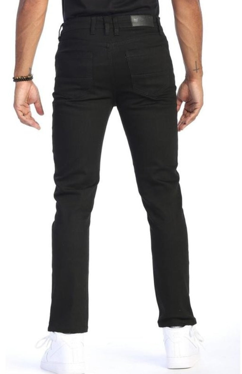 MEN SLIM FIT PLAIN PREMIUM STRETCH DENIM JEAN'S
