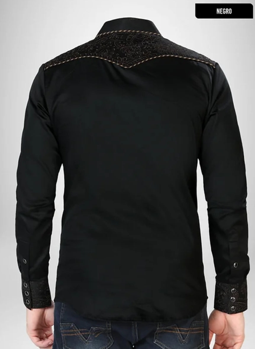 MEN'S WESTERN EMBROIDERED SHIRT