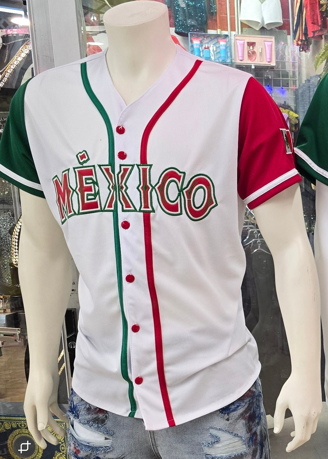 MÉXICO BASEBALL EMBROIDERED JERSEY