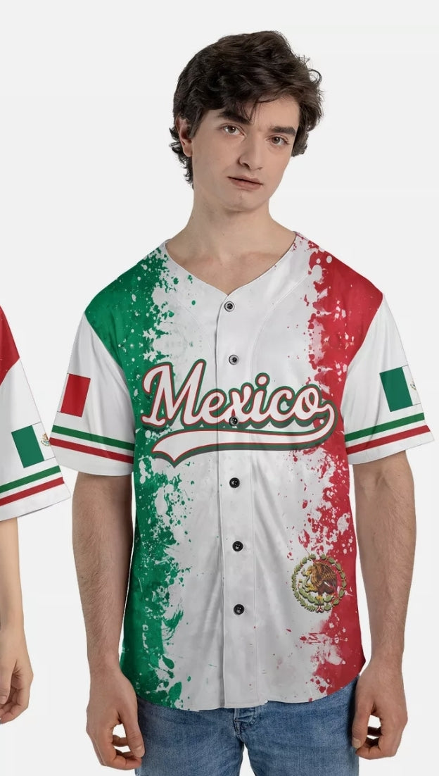 MÉXICO BASEBALL PRINTED MEN JERSEY