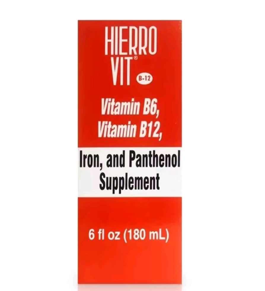 HIERRO VIT ANTIANEMIA IRON B6 B12 SUPLEMENTO