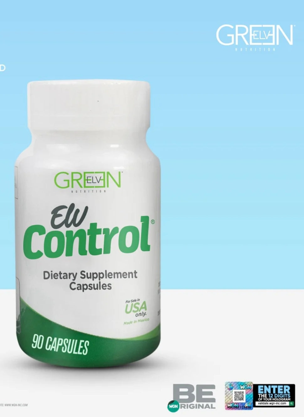 ELV CONTROL CAPSULES BY GREEN ELV NUTRITION TEJOCOTE ROOT 90 DAY SUPPLY