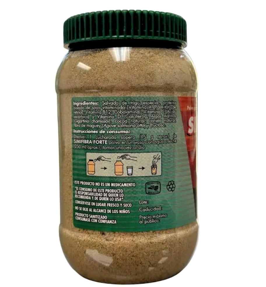 SIMIFIBRA FORTE FIBER POUNDER 10 oz 300g POLVO PARA PREPARAR BEBIDA CON FIBRA