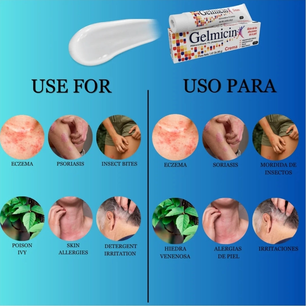 GELMICIN CREMA ANTIPICAZON ERUPCIÓN CUTÁNEA