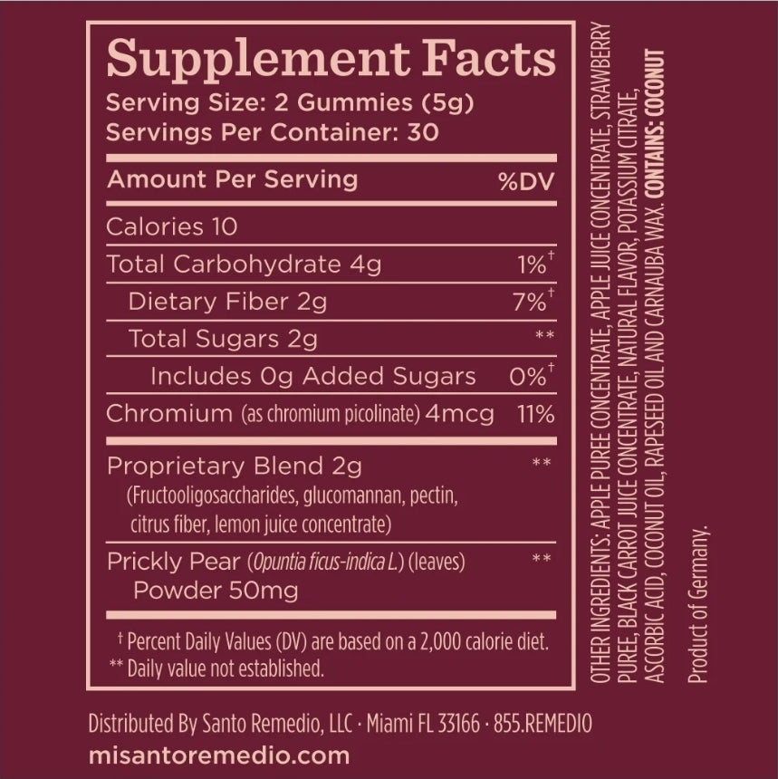 ENTALLA MATA HAMBRE GUMMY STRAWBERRY FLAVOR DIETARY SUPPLEMENT