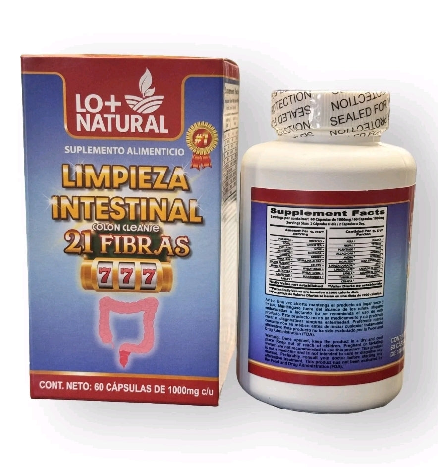 LIMPIEZA INTESTINAL COLON CLEANSE NATURAL SUPLEMENT