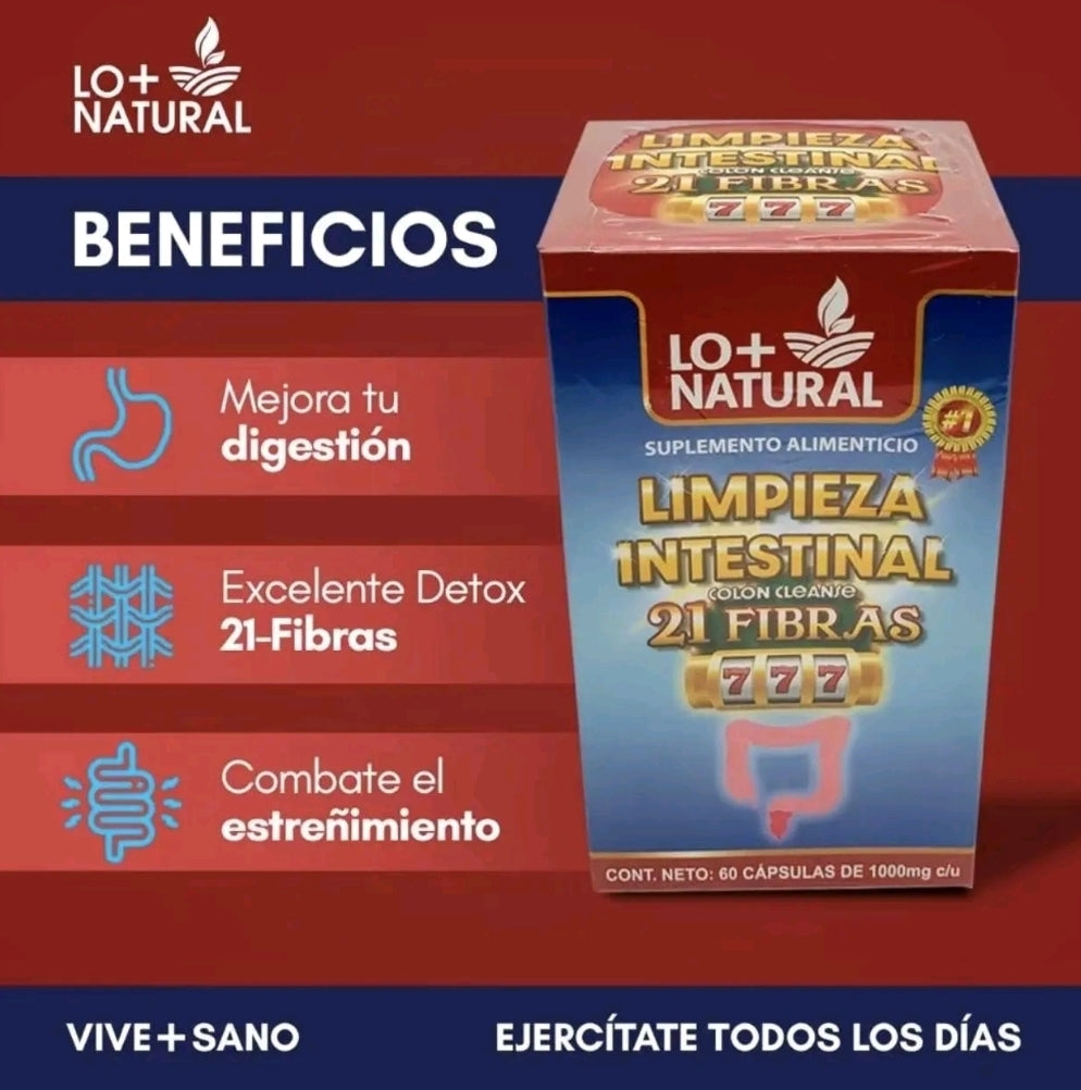 LIMPIEZA INTESTINAL COLON CLEANSE NATURAL SUPLEMENT