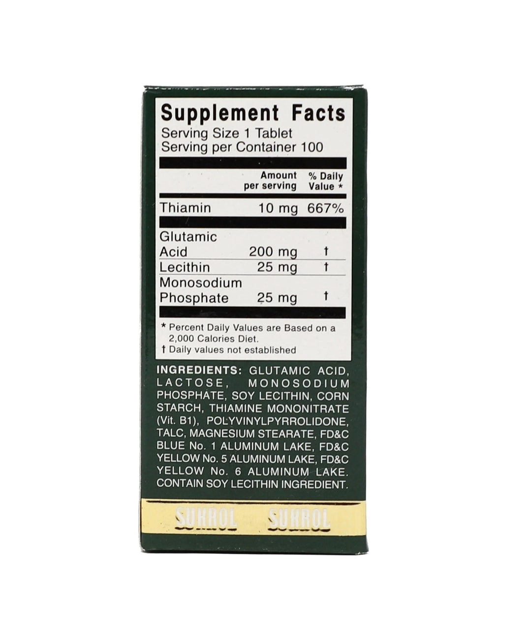 SUKROL GLUTAMIC ACID DIETARY SUPPLEMENT