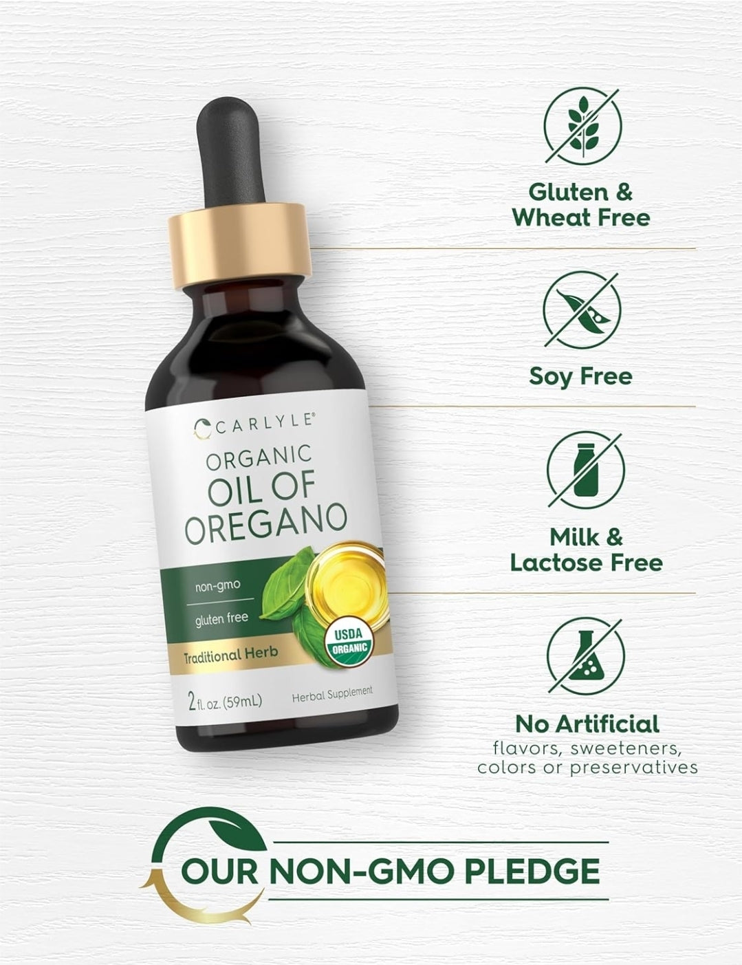ACEITE DE OREGANO OIL OF OREGANO LIQUID DROPS 2 fl oz.