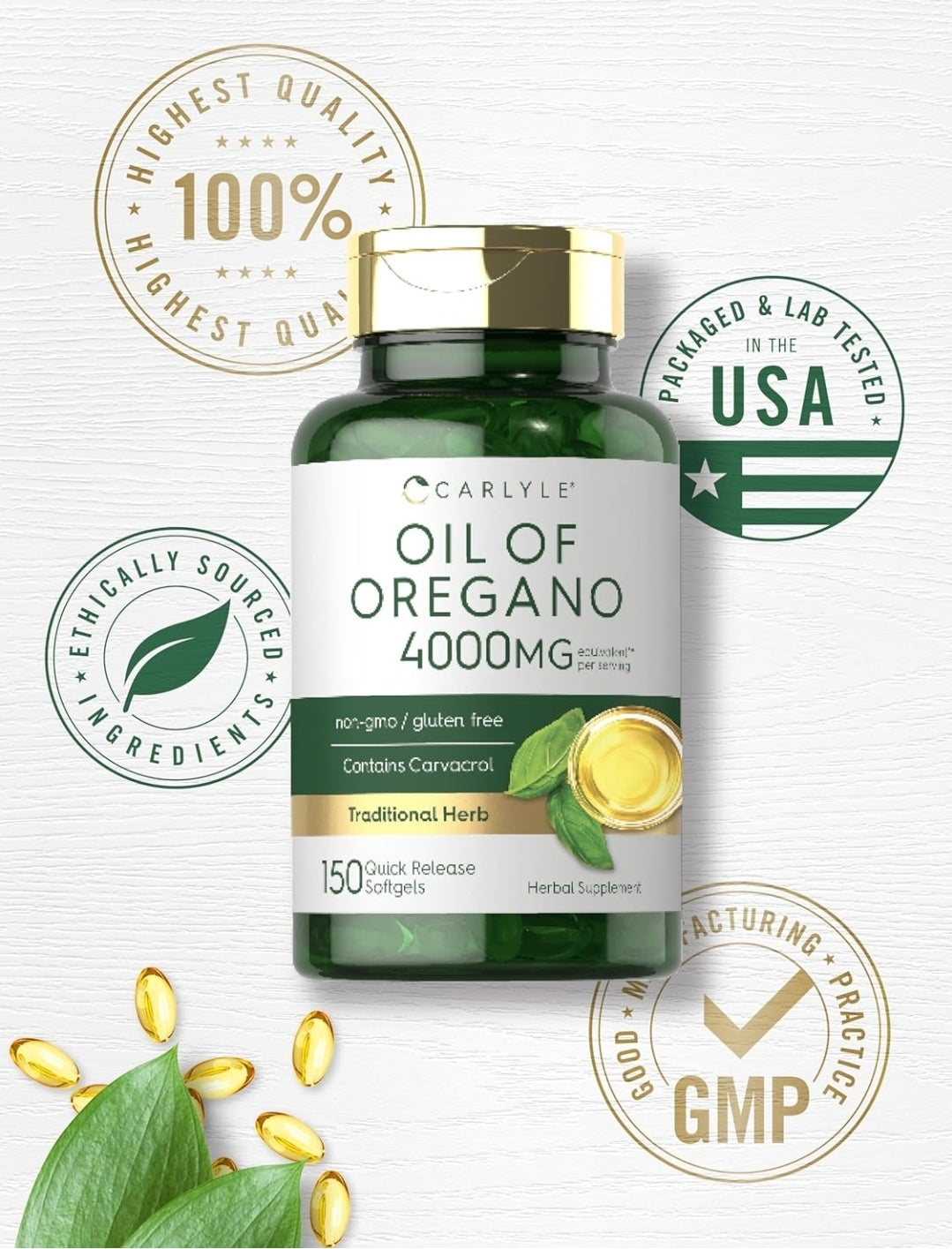 OIL OF OREGANO CAPSULES 4000 mg