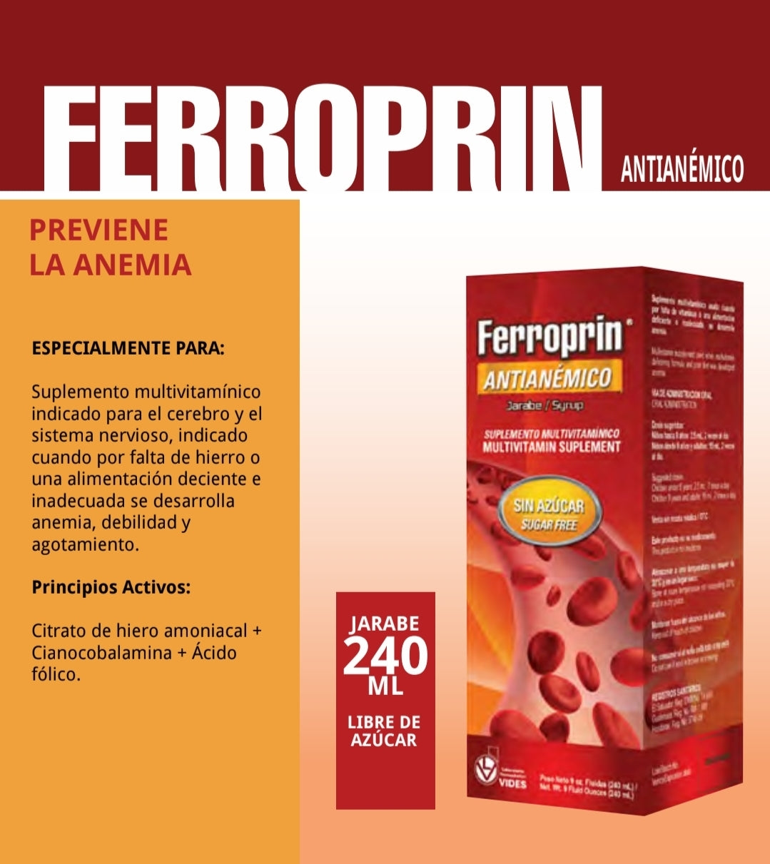 FERROPRIN ANTIANEMICO 240ml.