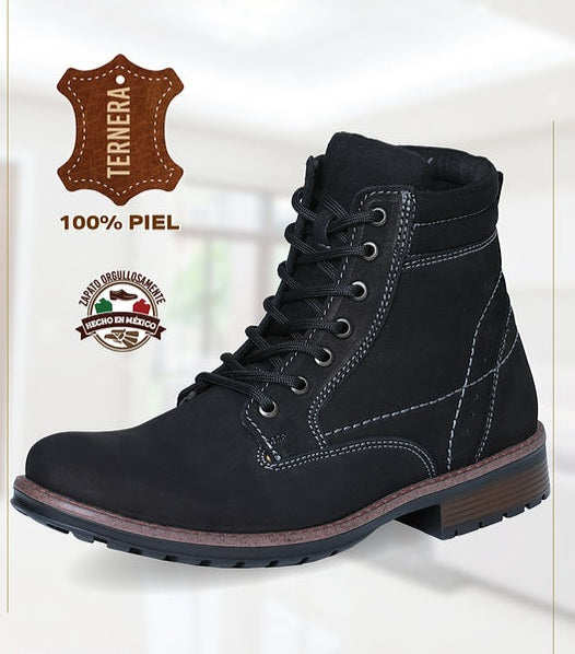 LEATHER MEN'S LACE UP COMBAT BOOTS