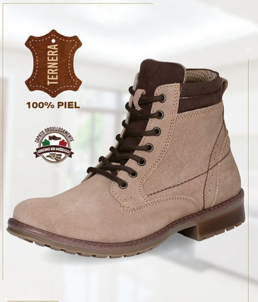 LEATHER MEN'S LACE UP COMBAT BOOTS
