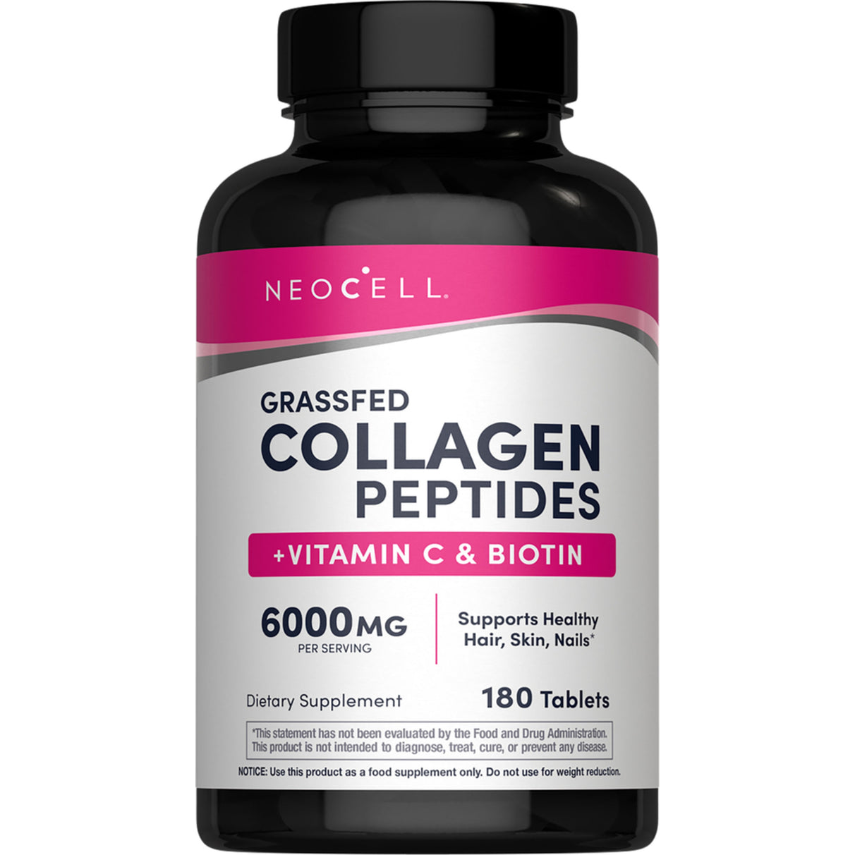 COLLAGEN PEPTIDES + VITAMIN C & BIOTIN 180 TABLETS
