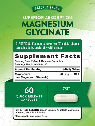 MAGNESIUM GLYCINATE 60 CAPSULES