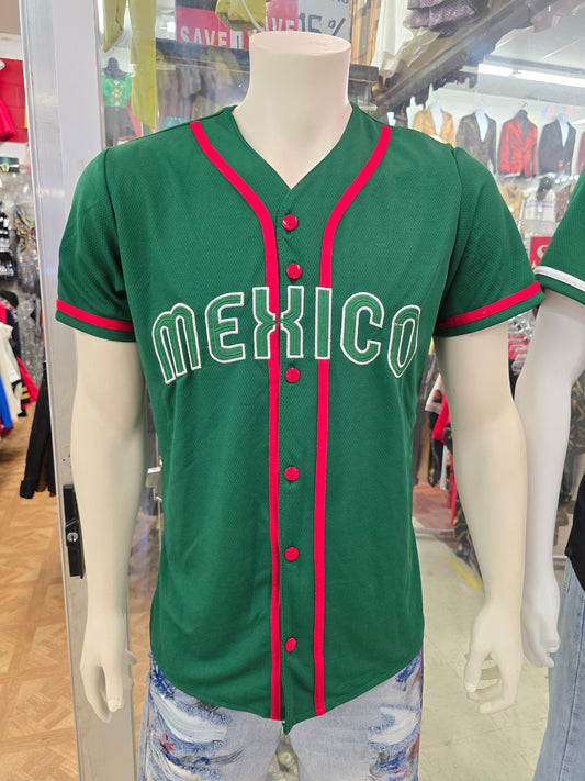 MÉXICO BASEBALL EMBROIDERED JERSEY