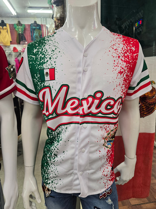 MÉXICO BASEBALL PRINTED MEN JERSEY