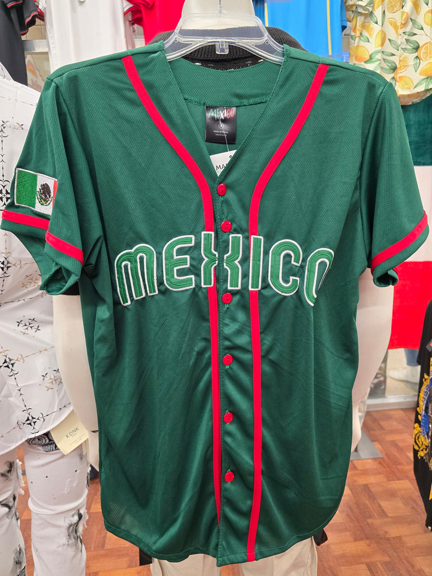 MÉXICO BASEBALL EMBROIDERED JERSEY