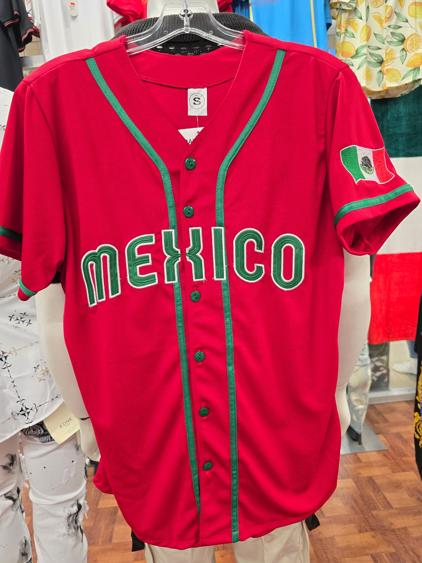 MÉXICO BASEBALL EMBROIDERED JERSEY