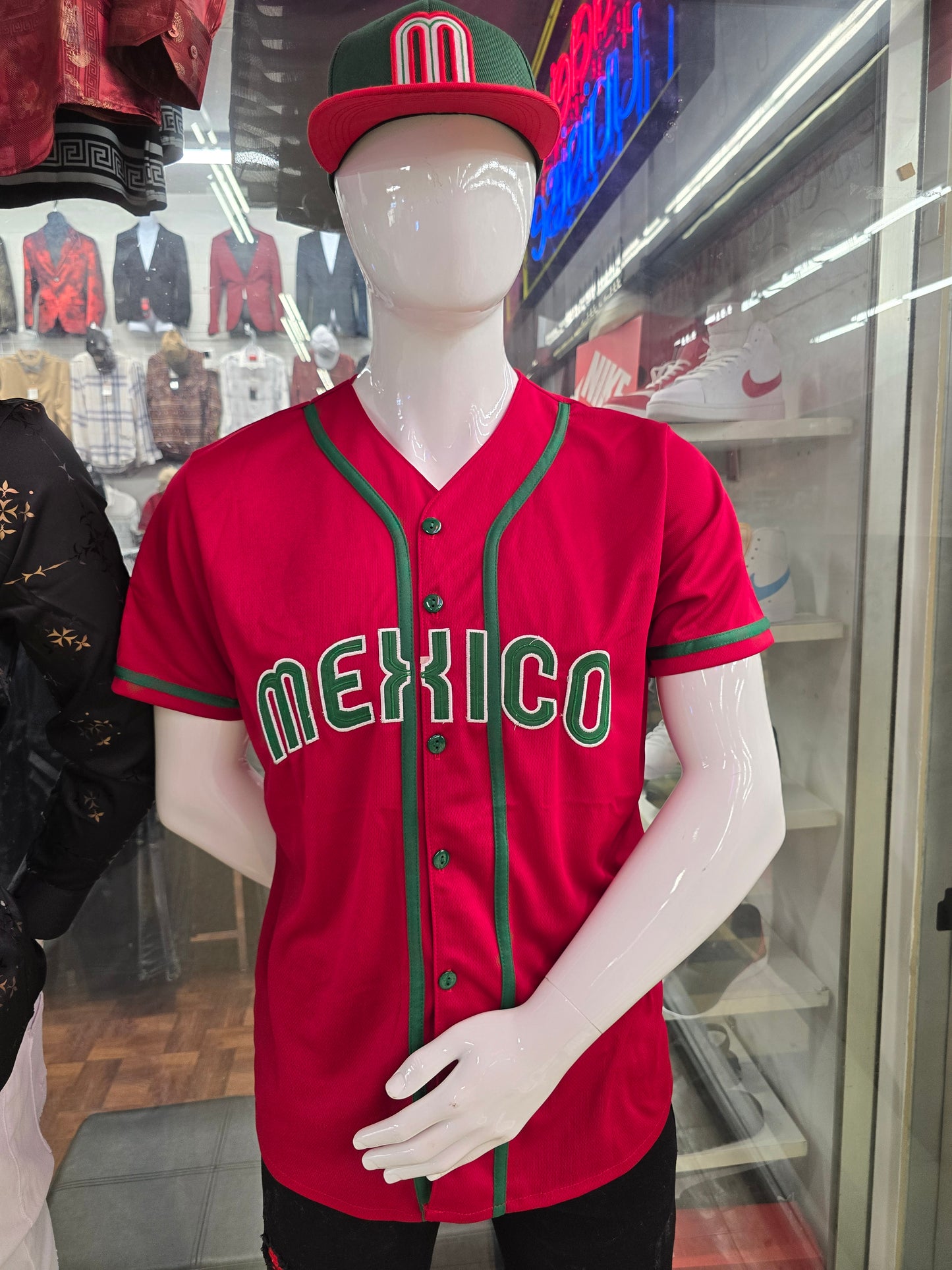 MÉXICO BASEBALL EMBROIDERED JERSEY